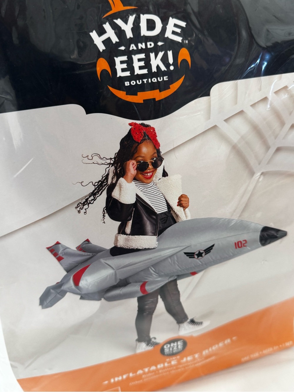 Hyde & Eek Kids Silver Inflatable Jet Rider Halloween Costume